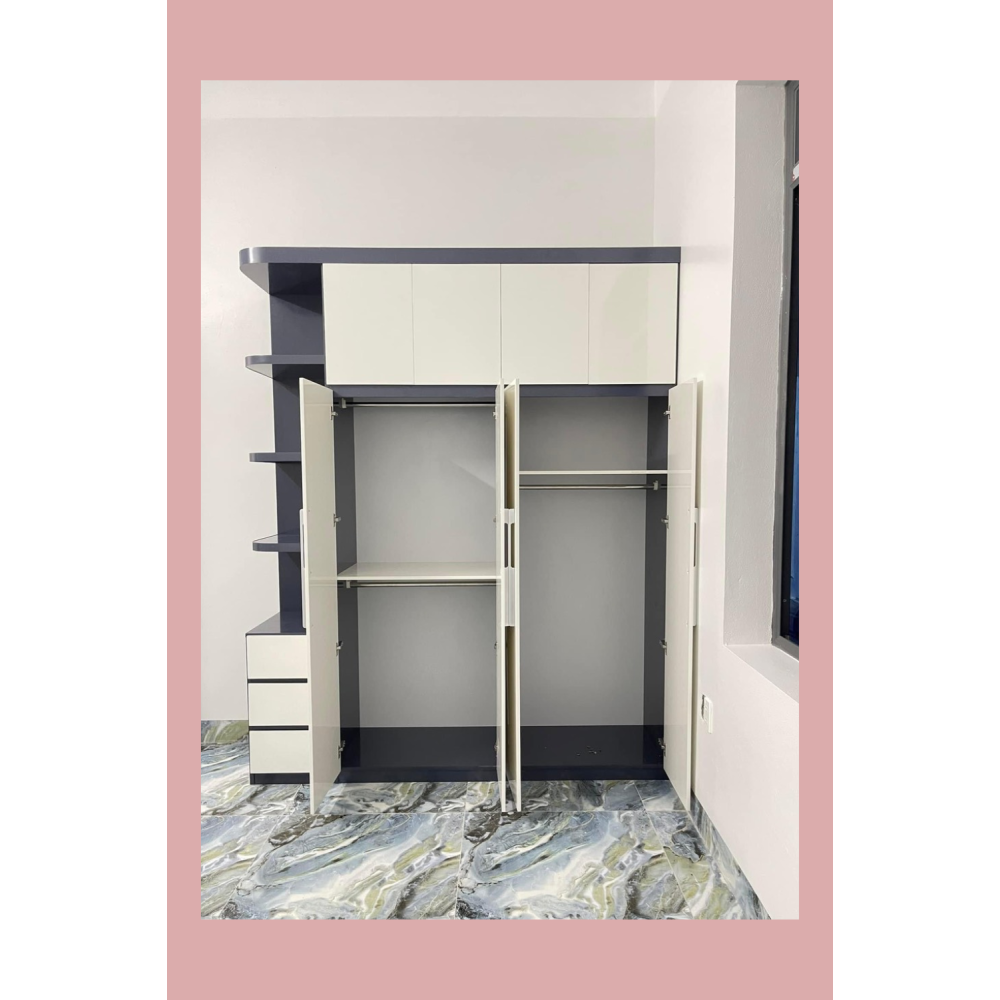 Tủ 4 cửa trượt Vinco Plastic 