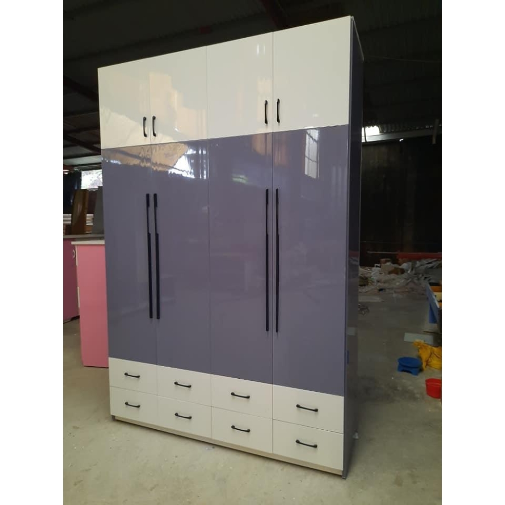 Tủ nhựa 4 cánh Full trần Mẫu 2