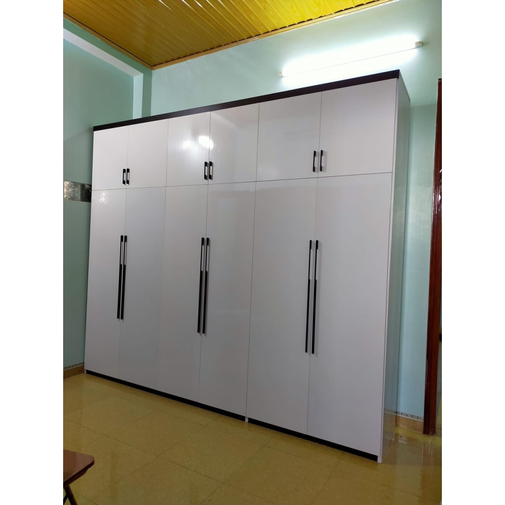 Tủ nhựa 6 cánh Vinco Plastic Trắng Thanh Lịch
