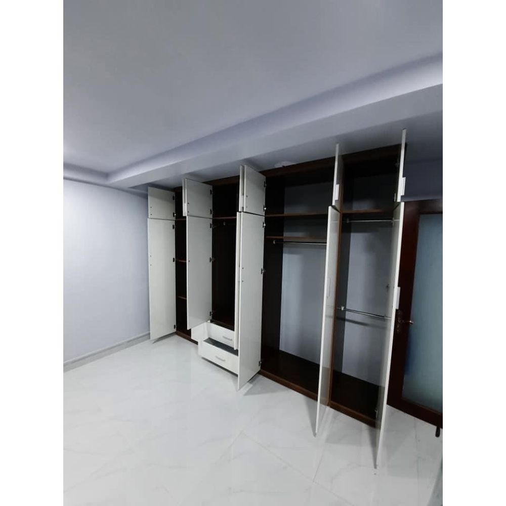 Tủ nhựa 7 cánh Vinco Plastic Trắng Full Trần