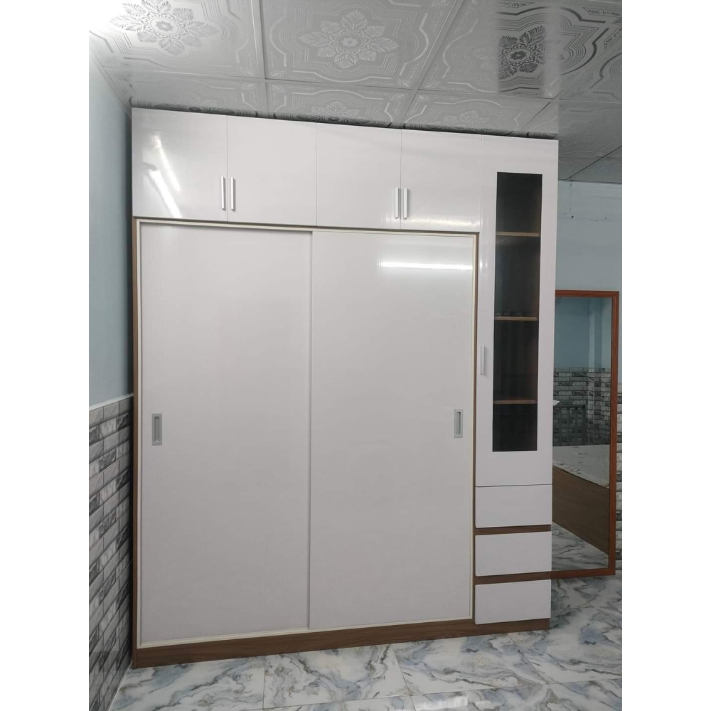 Tủ Nhựa Cửa Lùa 2 Cánh